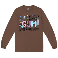 Chestnut the gym is my happy place Long Sleeve Tee - MaliasSmallBusiness