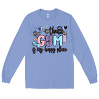 Colony Blue the gym is my happy place Long Sleeve Tee - MaliasSmallBusiness