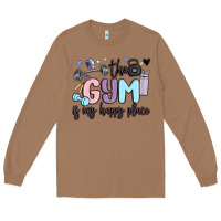Toasted Coconut the gym is my happy place Long Sleeve Tee - MaliasSmallBusiness