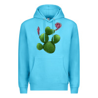 Ocean Blue heart cactus Premium Hoodie - Jasminsmagicworld