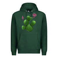 Sports Green heart cactus Premium Hoodie - Jasminsmagicworld