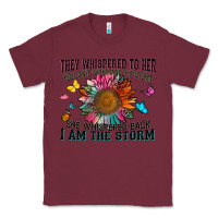 Burgundy they whispered to her you can't withstand the stor Classic Tee - Zillion Design Studio
