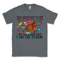 Charcoal Heather they whispered to her you can't withstand the stor Classic Tee - Zillion Design Studio