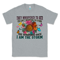 Heather Grey they whispered to her you can't withstand the stor Classic Tee - Zillion Design Studio