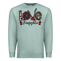 Seafoam love firefighter Premium Sweatshirt - CowhideDigitalArt