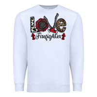 White love firefighter Premium Sweatshirt - CowhideDigitalArt