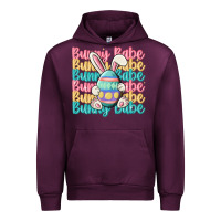 Mauve Wine bunny babe Urban Hoodie - MaliasSmallBusiness