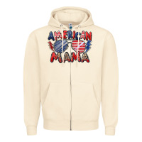 Sandshell American mama Zipper Hoodie - Zillion Design Studio