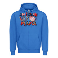 True Royal American mama Zipper Hoodie - Zillion Design Studio