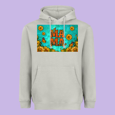Sunflowers Mama Skinny Metal Can Holder Heavyweight Hoodie Designed By Hra Design Shop