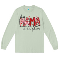 Matcha this mama wears her heart on her gleeve Long Sleeve Tee - MaliasSmallBusiness