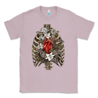 Lilac Skeleton Rib Cage Heart Classic Tee - RanaPortraitStore