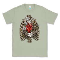 Matcha Skeleton Rib Cage Heart Classic Tee - RanaPortraitStore