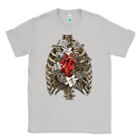Moon Dust Skeleton Rib Cage Heart Classic Tee - RanaPortraitStore