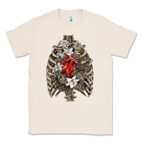 Natural Skeleton Rib Cage Heart Classic Tee - RanaPortraitStore