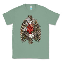 Sage Skeleton Rib Cage Heart Classic Tee - RanaPortraitStore