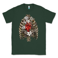 Skeleton Rib Cage Heart Classic Tee | Teevron