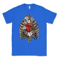True Royal Skeleton Rib Cage Heart Classic Tee - RanaPortraitStore