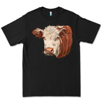 Black hereford cow face Premium Tee - LillyAllenDesigns