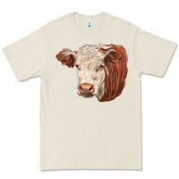 Bone hereford cow face Premium Tee - LillyAllenDesigns
