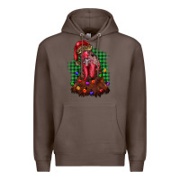Coffee christmas rooster Premium Hoodie - BarkalooDesign