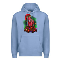 Colony Blue christmas rooster Premium Hoodie - BarkalooDesign