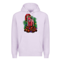 Lilac christmas rooster Premium Hoodie - BarkalooDesign