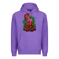 Purple christmas rooster Premium Hoodie - BarkalooDesign