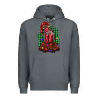 Rock christmas rooster Premium Hoodie - BarkalooDesign