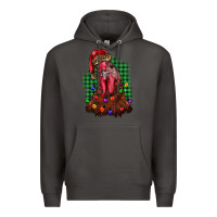 Smoke christmas rooster Premium Hoodie - BarkalooDesign