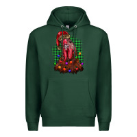 Sports Green christmas rooster Premium Hoodie - BarkalooDesign