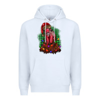 White christmas rooster Premium Hoodie - BarkalooDesign
