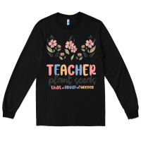 Black teacher plant seeds that grow forever Long Sleeve Tee - MaliasSmallBusiness