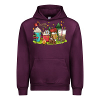 Mauve Wine camp coffee drink Urban Hoodie - MaliasSmallBusiness