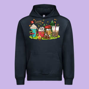 Camp Coffee Drink Urban Hoodie Designed By Maliassmallbusiness