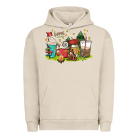 Pigment French Oak camp coffee drink Urban Hoodie - MaliasSmallBusiness