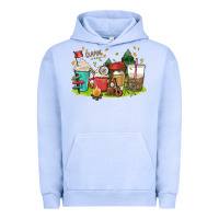 Pigment Grape Ice camp coffee drink Urban Hoodie - MaliasSmallBusiness
