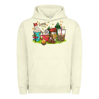 Pigment Pistachio camp coffee drink Urban Hoodie - MaliasSmallBusiness