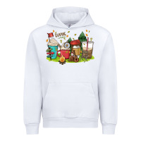 White camp coffee drink Urban Hoodie - MaliasSmallBusiness