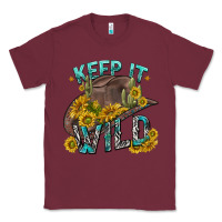 Burgundy keep it wild tbw Classic Tee - texasbilliewilder