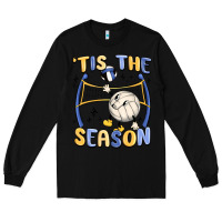 Black tis the season volleyball Long Sleeve Tee - MaliasSmallBusiness