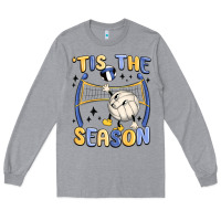 Heather Grey tis the season volleyball Long Sleeve Tee - MaliasSmallBusiness
