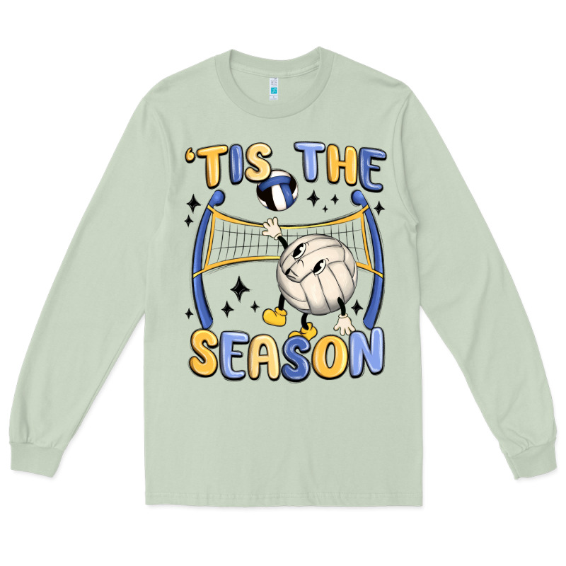 Tis The Season Volleyball Long Sleeve Tee by MaliasSmallBusiness | Teevron
