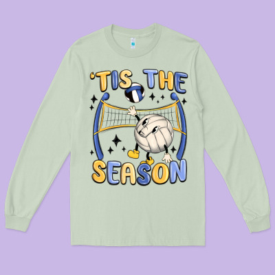 Long Sleeve Tee tis the season volleyball