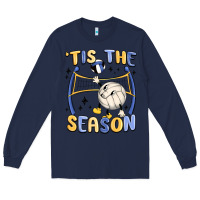 Navy tis the season volleyball Long Sleeve Tee - MaliasSmallBusiness