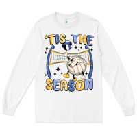 White tis the season volleyball Long Sleeve Tee - MaliasSmallBusiness