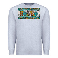 Heather Grey rodeo license plate Premium Sweatshirt - HRA Design Shop