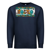 Navy rodeo license plate Premium Sweatshirt - HRA Design Shop