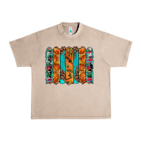 French Oak basketball serape cowhide turquoise leopard glitter  brushstrokes Urban Heavy Tee - Artiststas