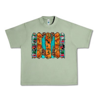 Oil Green basketball serape cowhide turquoise leopard glitter  brushstrokes Urban Heavy Tee - Artiststas